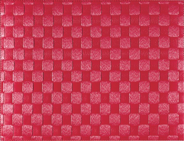 PP-Tischset gewebt, eckig, rubinrot, 30x40 cm