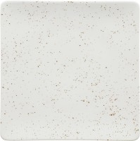 Pottery Unique white Teller flach quadratisch coupe 27cm