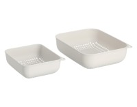 Abtropfsieb-Set Kunst. 2tlg