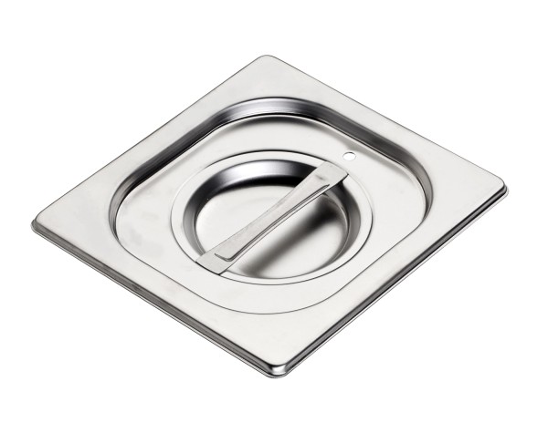 GN Deckel 1/6 Edelstahl mit Silikondichtung