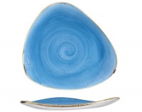 Stonecast Cornflower Blue Triangel Teller flach 31.1cm