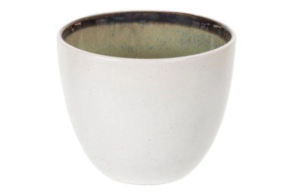 Fez Green Tasse o. Henkel, D 9cm, H: 7.3cm, 26 cl