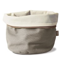 Brottasche aus Baumwolle 20cm beheizbar, grau