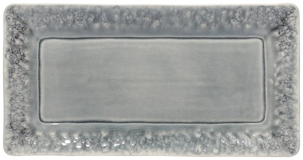 Madeira Platte rechteckig 33.5x17.5cm 2.7cm grau