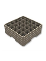 Gläserkorb geschlossen 25Fächer 5 Aufsatz Glas maxD8.9 H28cm