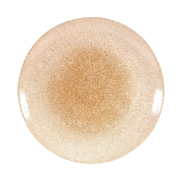 S.P. Raku Garnet Orange Coupe Teller flach 28.8cm