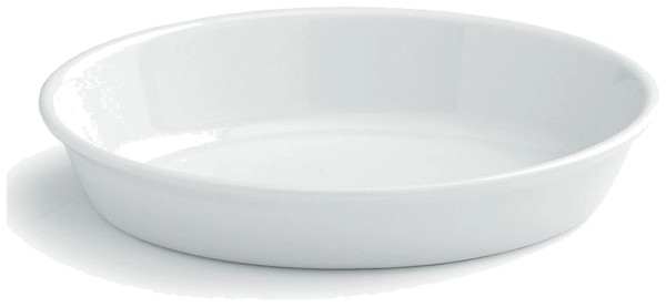 PL-Cook Auflaufform oval 25x16cm H6cm weiß