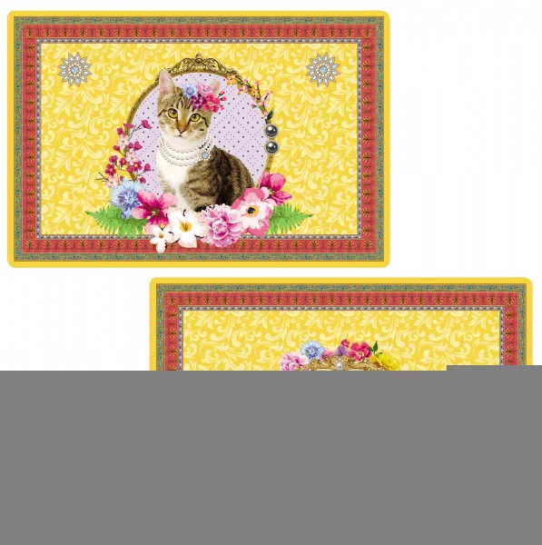 Fancy Animals "Katze" Tischset doppelseitig 45x30 cm