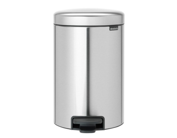 Treteimer matt steel FPP 12l