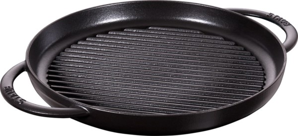 Pure Grillpfanne rund, schwarz 30cm
