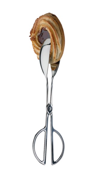 Brot und Gebäckzange, ca. 6.5cm breit. 25cm lang