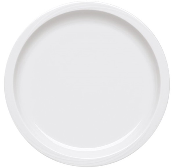 Donna Krankenhaus Teller flach schmale Fahne D23.8cm H2.4cm