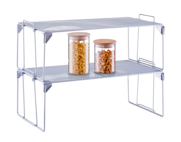 Regal Mesh stapelbar silber