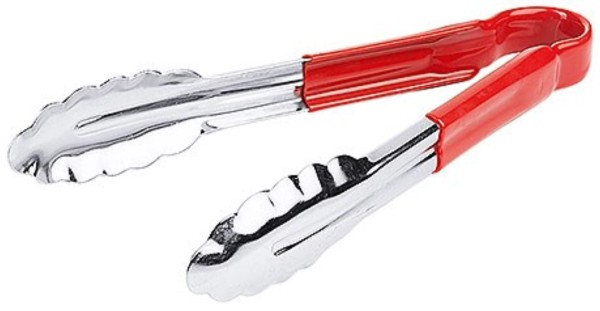 Küchenzange HACCP, rot, 24cm