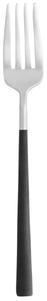 Mito Tafelgabel L21.5cm brushed Griff schwarz