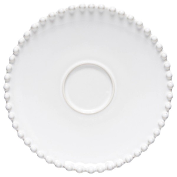 Pearl Tee Untertasse D17.1 H2.4cm weiss