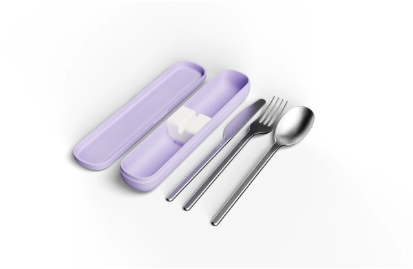 Nello Besteckset To-Go Lavender