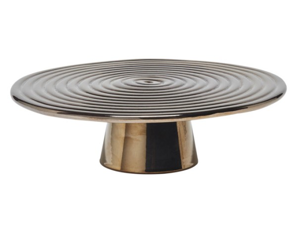 Teller a.Fuss platin ø32cm