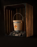 Holz Windlicht «Stern»
