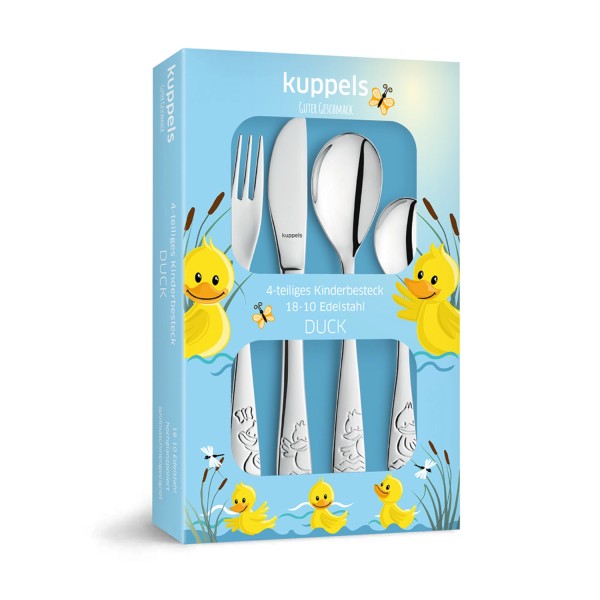 4tlg. Kuppels Ducks Kinderbesteck