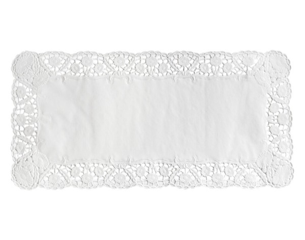 Tortenspitze 40x20cm weiss 6p