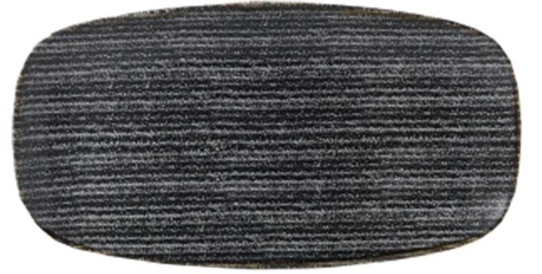 S.P. Homespun Charcoal Black Platte rechteckig 29.8x15.3cm