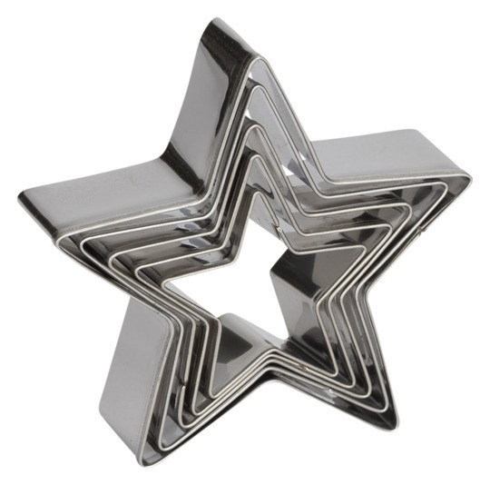 Ausstechformen Stern 5-teilig