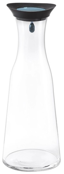 Square Karaffe mit Silikondeckel 1l blau