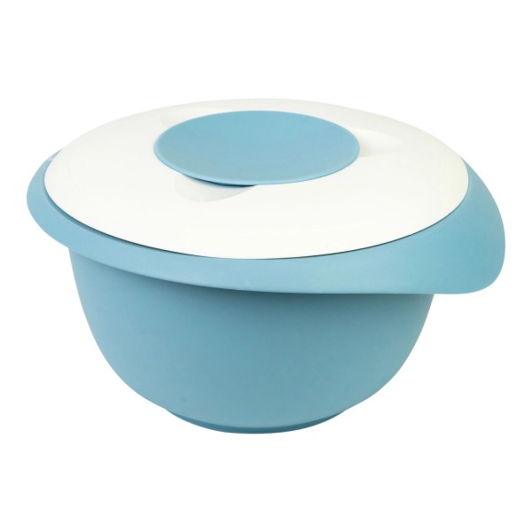 Rührschüssel mit Spritzschutz 3.5l blau