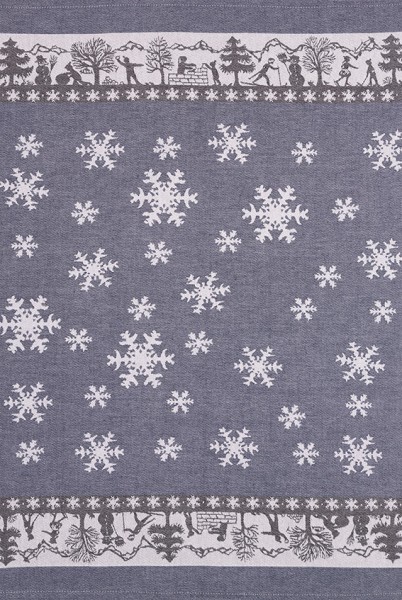 SCHNEEFLÖCKLI KÜCHENTUCH KULTSCHTOFF marine