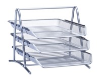 Dokumentenablage Mesh silber