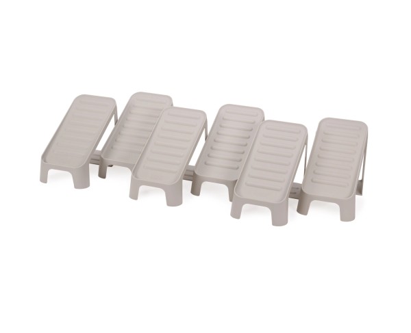 6er Set Set Shoe in Schuhcaddy H19cm L26cm PP ecru