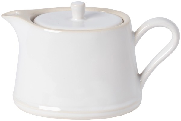 Beja Teekanne 18x10.7 H11cm 50cl 42cl weiss-creme