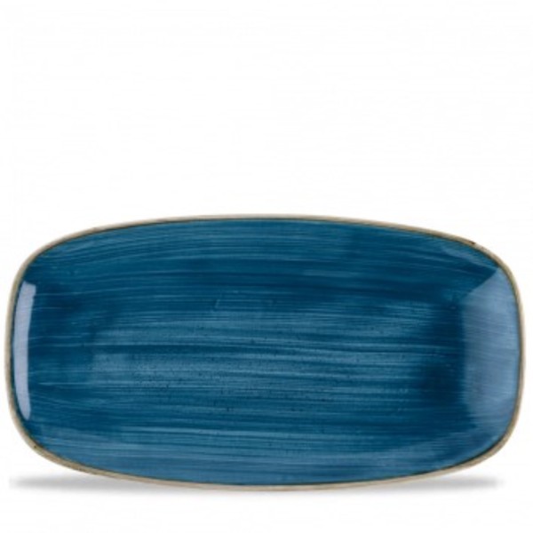 Stonecast Java Blue Chefs Oblong Platte 13 35.5X18.9cm
