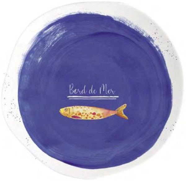 Bord de Mer Dessertteller blau, D21