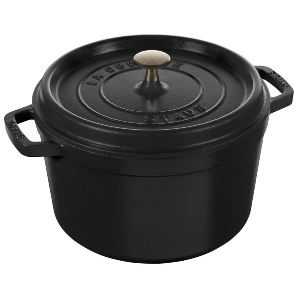 La Cocotte Cocotte hoch, 24cm Schwarz 4.7l