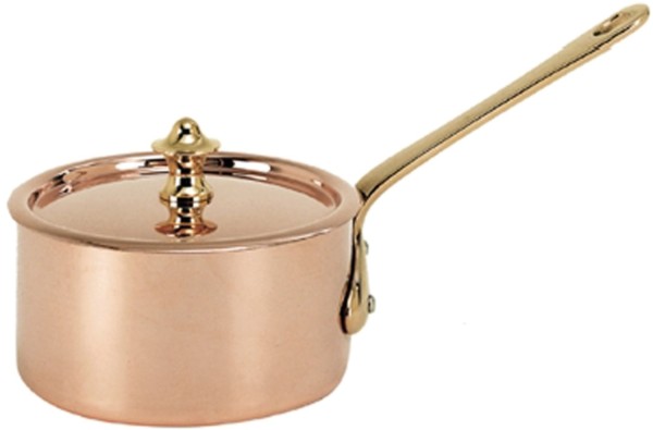 INOCUIVRE Kasserolle klein Kupfer/Edelst. D:9cm Deckel