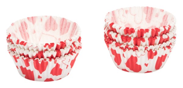 Papierförmchen Herzen ø 5 cm