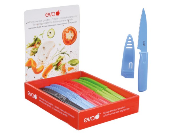 Gemüsemesser gezackt 4 assort.