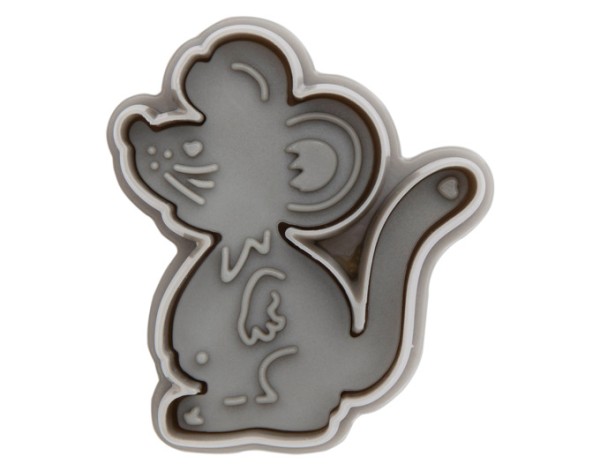 Ausstecher Maus 5.5 grau