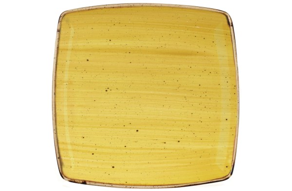 Stonecast Mustard Platte quadratisch 26.8x26.8cm