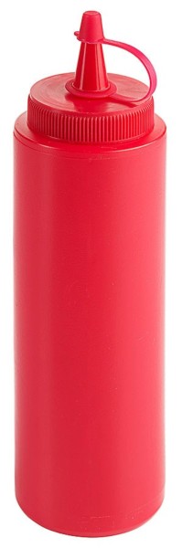 Quetschflasche rot, 19x5 cm - 0.25l