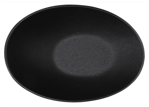 JAP Schüssel oval 31.5x20cm schwarz