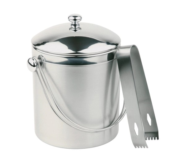 Eiseimer doppelwandig, D12cm, H14cm mit Zange