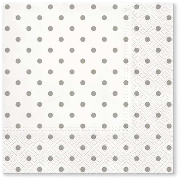Servietten Lunch 20x Basic Punkte 33x33cm