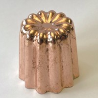 Kuchenform Cannelés Kupfer D:4.5cm H:4.4cm-