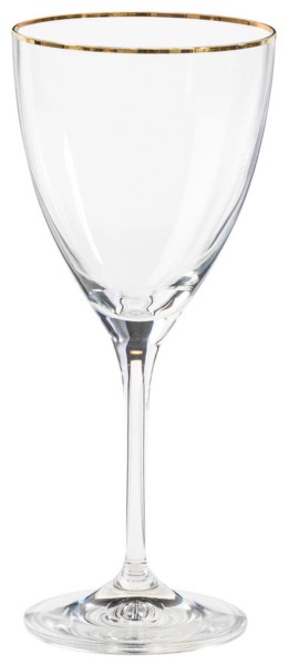 Sensa Weissweinglas 25cl klar mit Goldrand