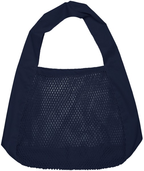 Net shoulder Tasche 44x15x45cm dark blue Biobaumwolle