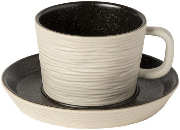 Nótos Teetasse mit Untertasse 200ml D14.8cm schwarz
