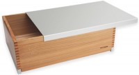 Brotkasten Kirschbaum-Aluminium 39x26x13cm